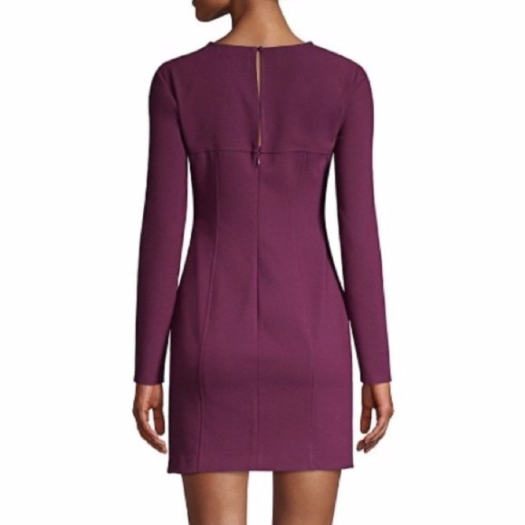 Purple Keller Mini Longsleeve Dress - Picture 3 of 3